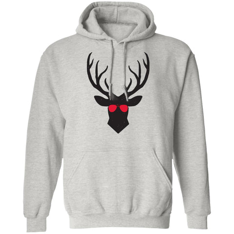Image of Cool Christmas Reindeer Antlers Pullover Hoodie