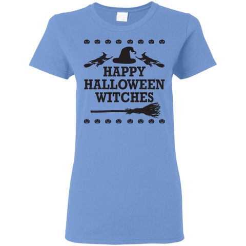 Image of Happy Halloween Witches T-Shirt Halloween Clothing (Women) - DNA Trends