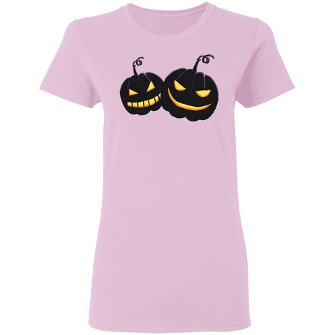 Image of Black Pumpkin Halloween Costume Ladies' T-Shirt - DNA Trends