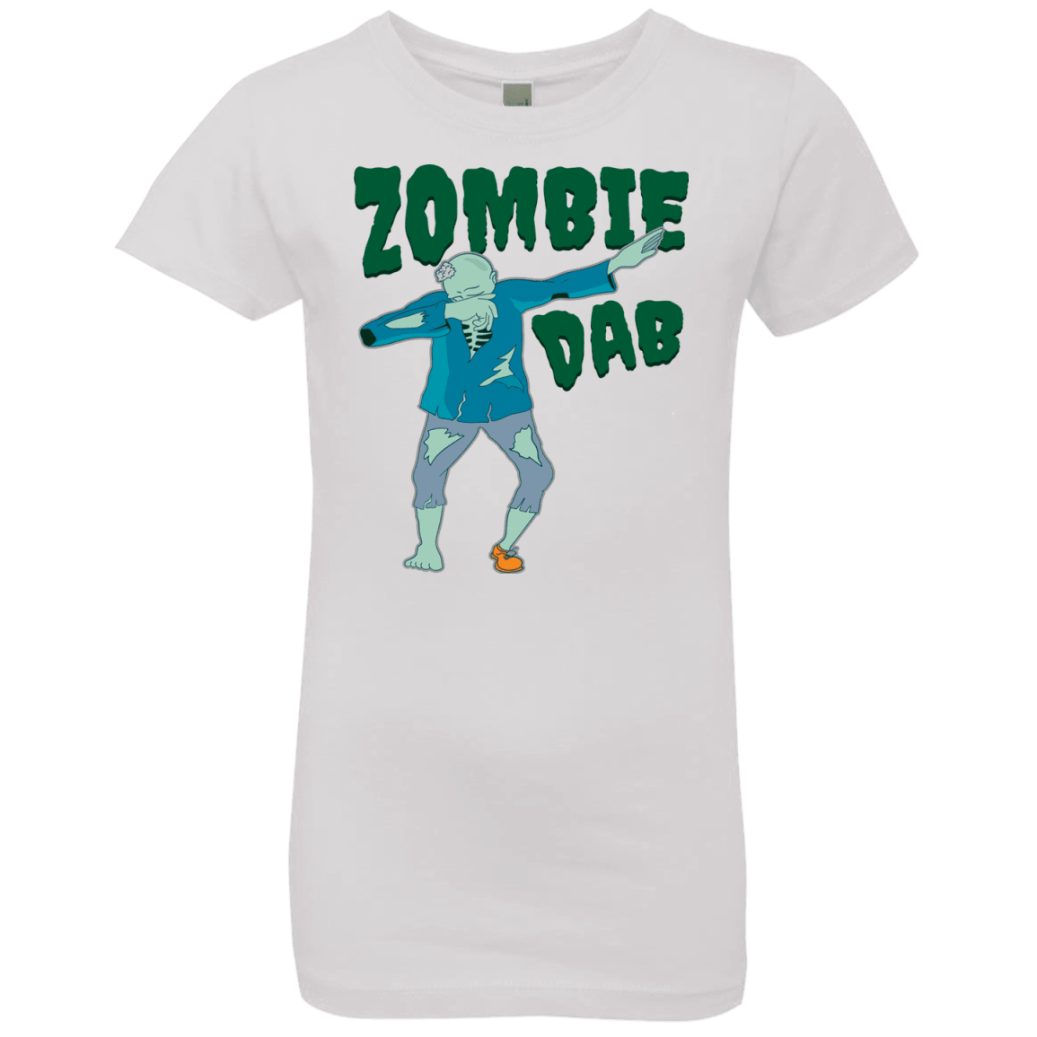 Trendy Zombie Dab T-Shirt Halloween Tees (Girls) - DNA Trends