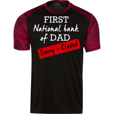 Image of National Bank of Dad CamoHex T-Shirt - DNA Trends