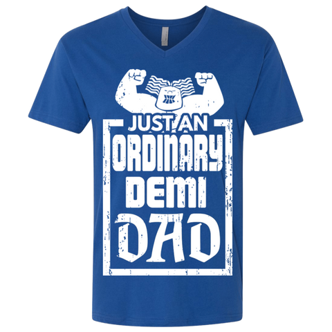 Image of Demi Dad Premium Fitted SS V-Neck - DNA Trends