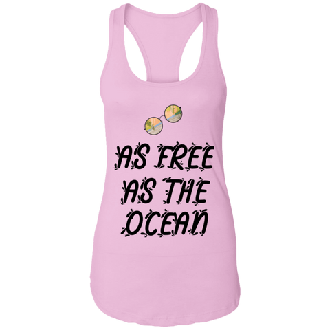 Image of As Free As The Ocean Ladies Ideal Summer Racerback Tank - DNA Trends