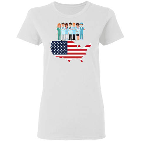 Image of Essential Workers Labor Day Ladies' T-Shirt - DNA Trends