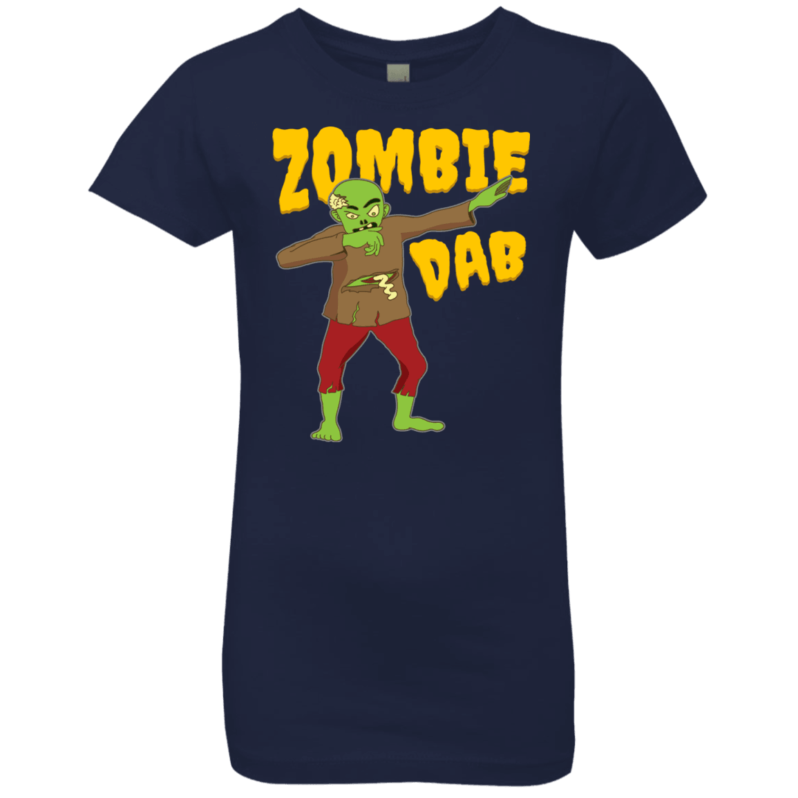 Trendy Zombie Dab T-Shirt Halloween Tees (Girls) - DNA Trends