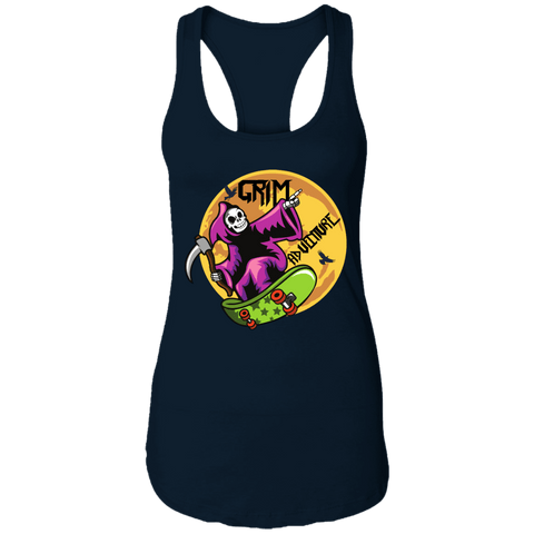 Image of Grim Adventure Halloween Costume Ladies Ideal Racerback Tank - DNA Trends