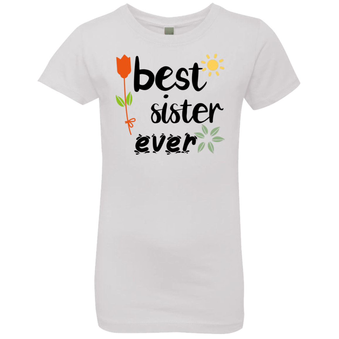 Best Sister Ever Girls' Princess T-Shirt - Sisters Day Tshirt - DNA Trends