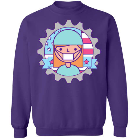 Image of Essential Worker Labor Day Crewneck Pullover Sweatshirt - DNA Trends
