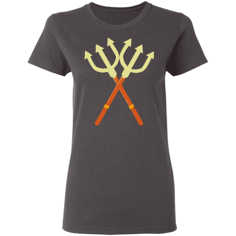 Image of Double Trident Halloween Costume Ladies' T-Shirt - DNA Trends
