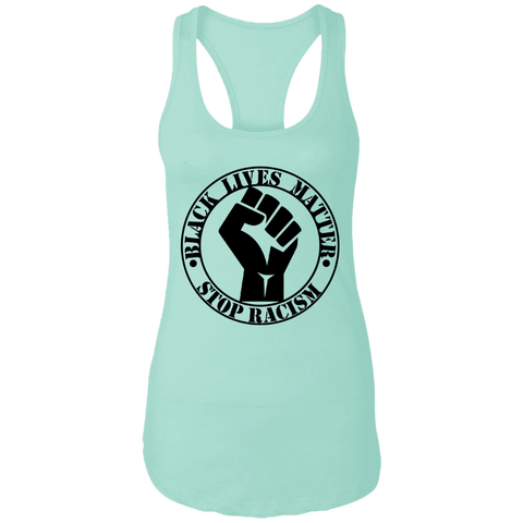 Image of BLM NO TO RACISM Ladies Tank - DNA Trends