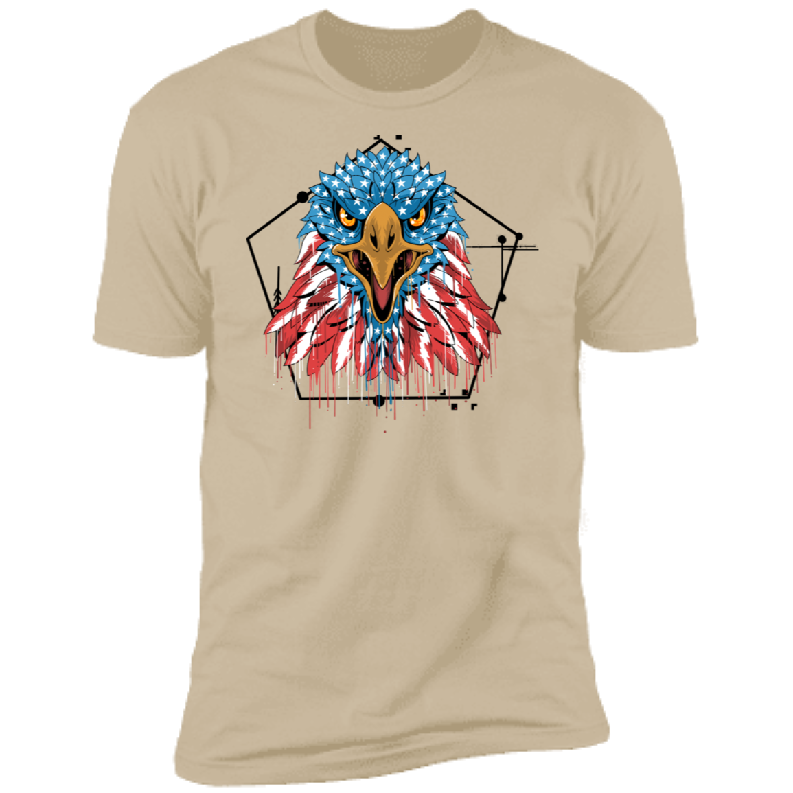 Premium  4th of July - Patriotic Eagle Short Sleeve T-Shirt - DNA Trends