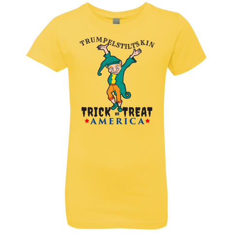 Image of Trumpelstiltskin Trick Or Treat America T-Shirt Halloween Clothing (Girls) - DNA Trends