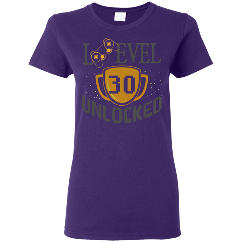 Image of Level 30 Unlocked Ladies' 5.3 oz. T-Shirt - DNA Trends
