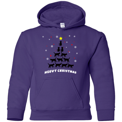 Image of Stylish Meowy Christmas Pullover Christmas Hoodie for The Youth - DNA Trends