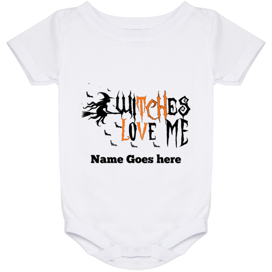 Personalized- Witches Love Me Halloween Costume  Baby Onesie - DNA Trends