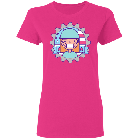 Image of Essential Worker Labor Day Ladies' T-Shirt - DNA Trends