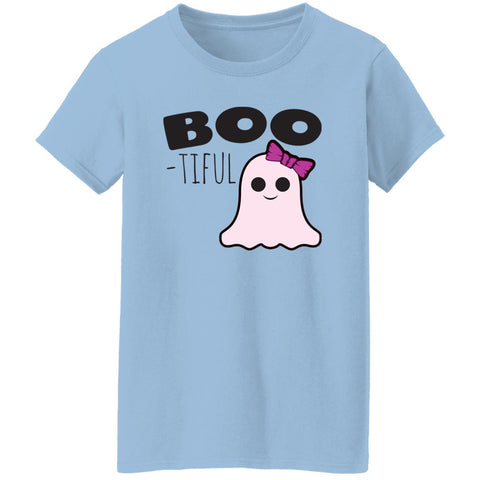 Image of BOO-TIFUL Ghost Halloween Costume Ladies' T-Shirt