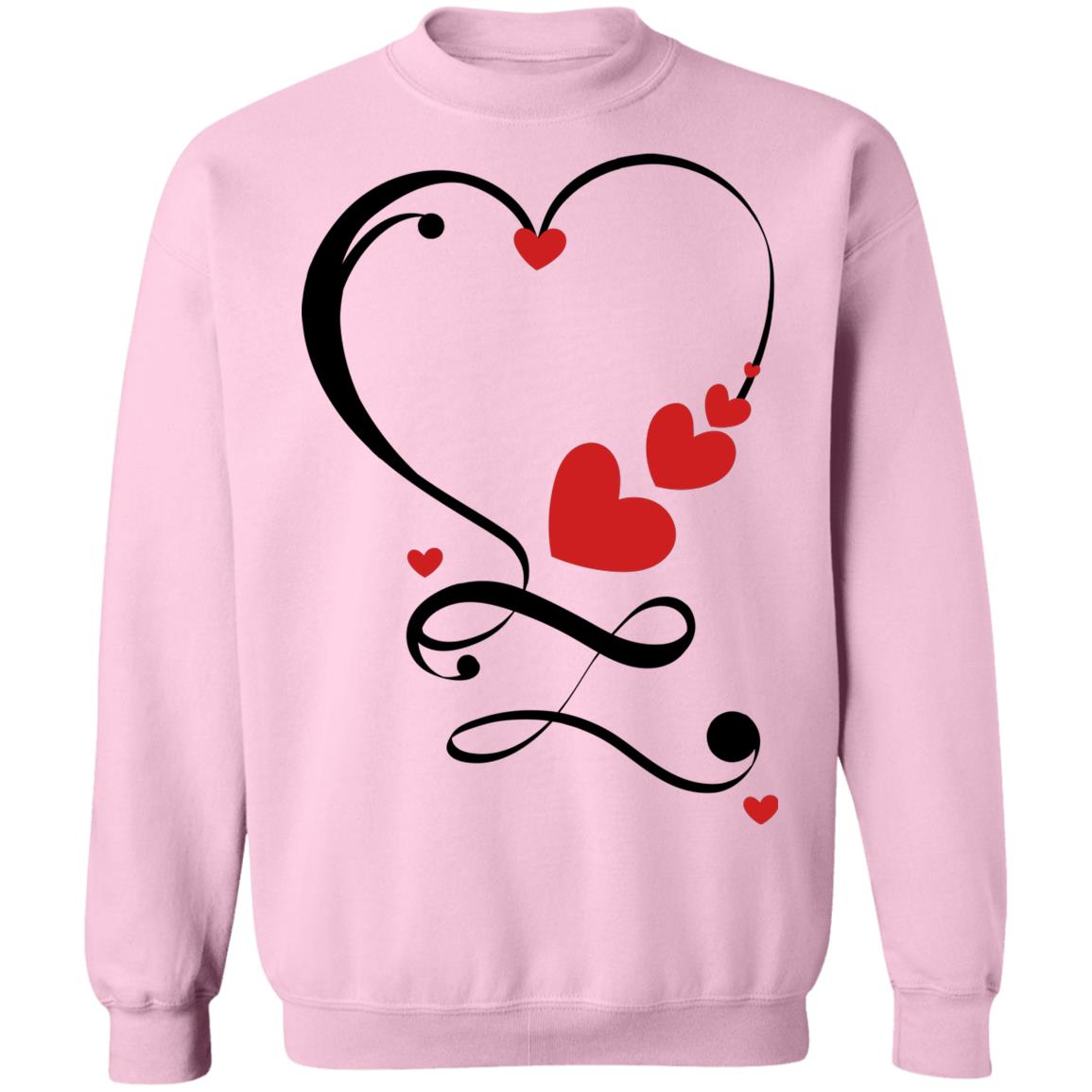Valentine Infinity(Forever) Love Crewneck Pullover Sweatshirt