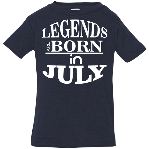 Image of Legends are Born in July Infant T-Shirt - DNA Trends