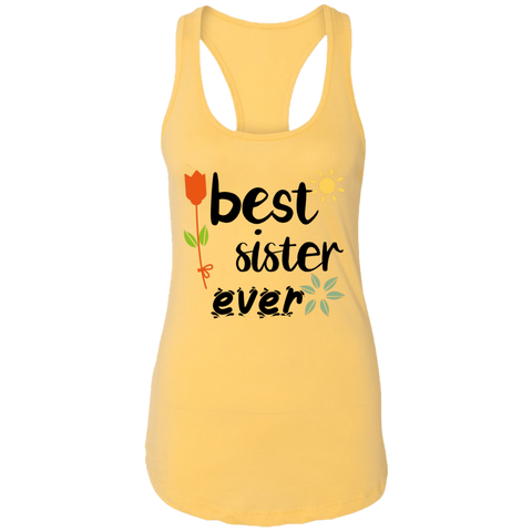 Image of Best Sister Ever Ladies Ideal Racerback Tank - DNA Trends