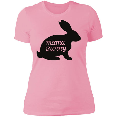Image of Mama Bunny Easter Ladies' T-Shirt: For Moms, Easter Bunny, nursing mother Easter,Mom Matching Outfit, 2022 Easter Mom, Best Mom