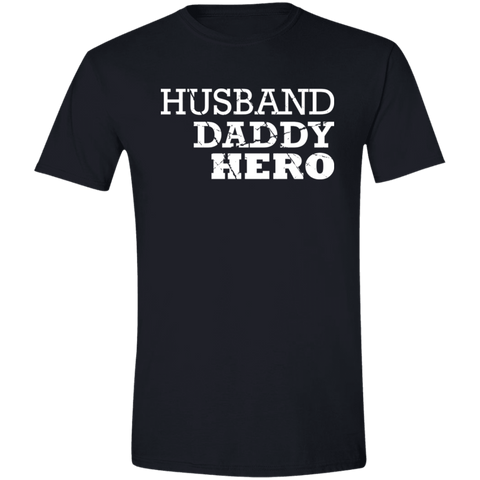 Image of Husband Daddy Hero Softstyle T-Shirt - DNA Trends