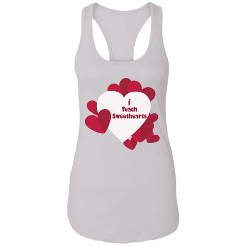 Image of I Teach Sweethearts  Teacher Valentine  Ladies Ideal Racerback Tank