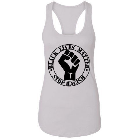 Image of BLM NO TO RACISM Ladies Tank - DNA Trends