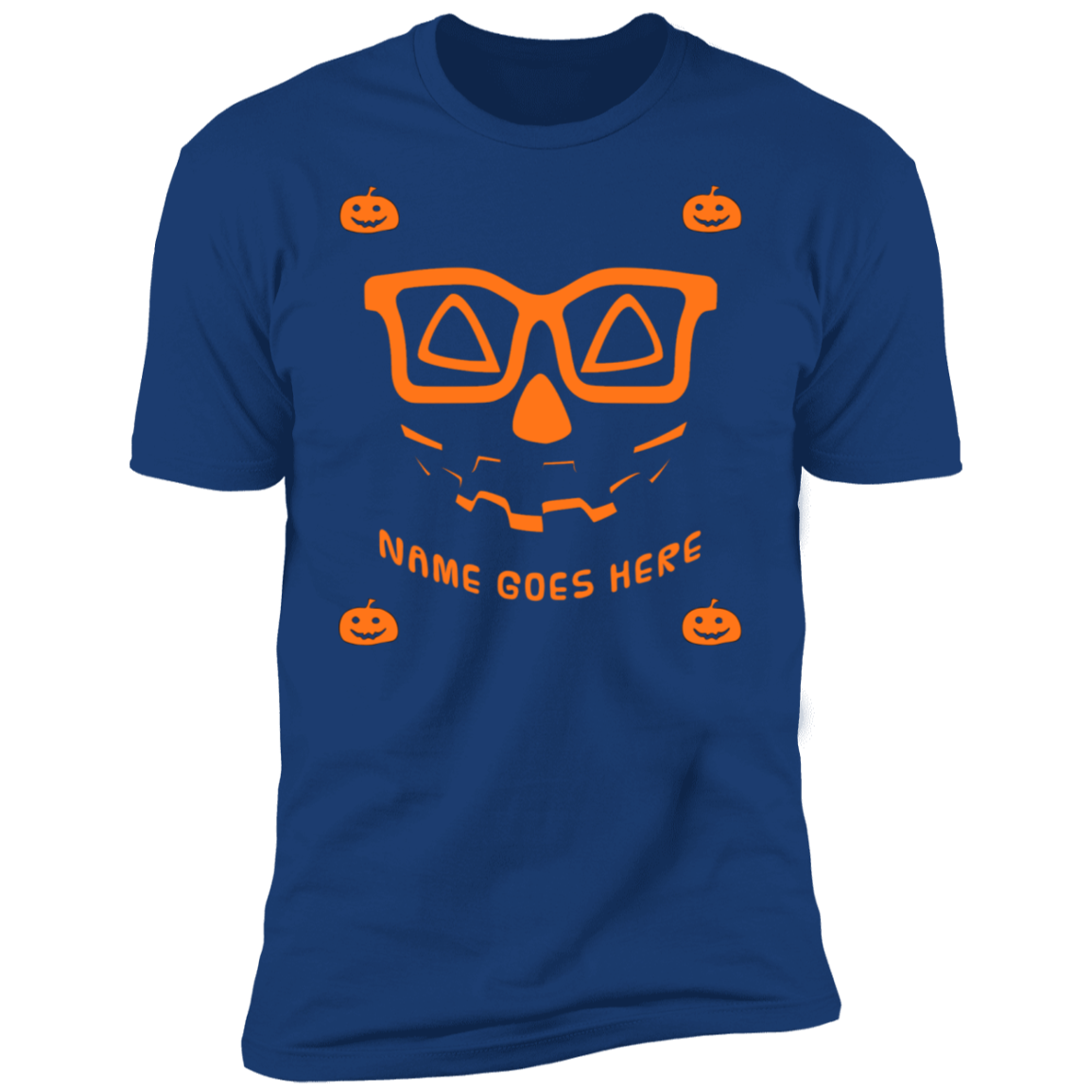 Personalized Creepy Nerd Pumpkin Halloween Costume   T-Shirt (Men) - DNA Trends