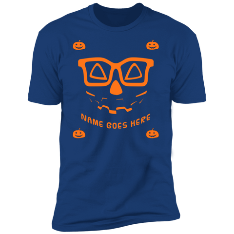 Image of Personalized Creepy Nerd Pumpkin Halloween Costume   T-Shirt (Men) - DNA Trends