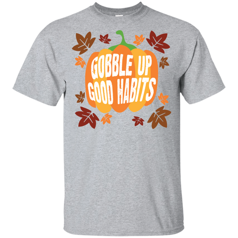 Image of Gobble Up Good Habits Youth Ultra Cotton T-Shirt - DNA Trends