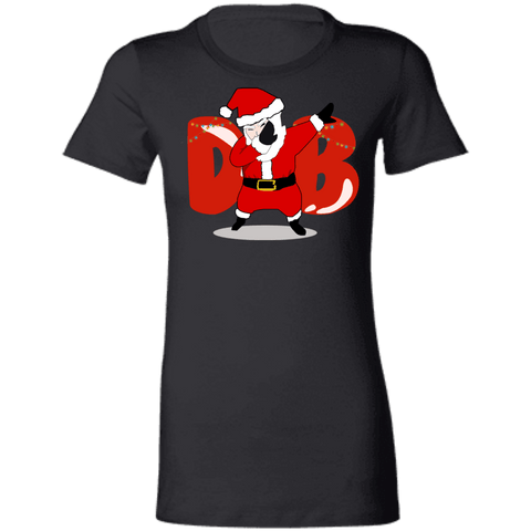 Image of Amusing Dabbing Santa Ladies' SlimFit T-Shirt - DNA Trends