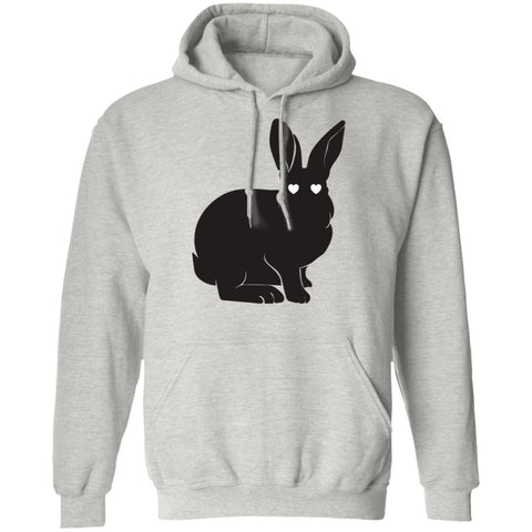 Image of Silhouette Cute Easter Bunny Pullover Hoodie: Cute Easter Bunny, Cute Silhouette, Happy Easter, Family Easter