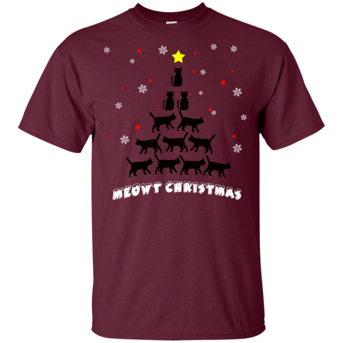 Image of Meowy Christmas Youth Ultra Cotton T-Shirt - DNA Trends
