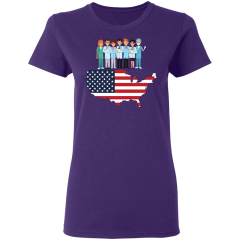 Image of Essential Workers Labor Day Ladies' T-Shirt - DNA Trends