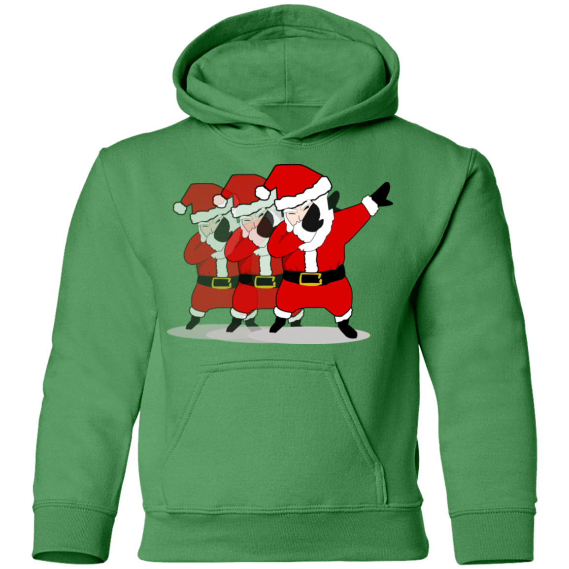 Cool Awesome Dabbing Santa Youth Pullover Hoodie - DNA Trends