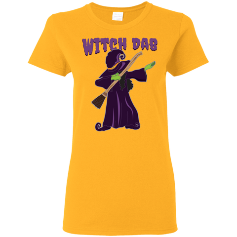 Image of Trendy Witch Dab T-Shirt Halloween Shirts (Women) - DNA Trends