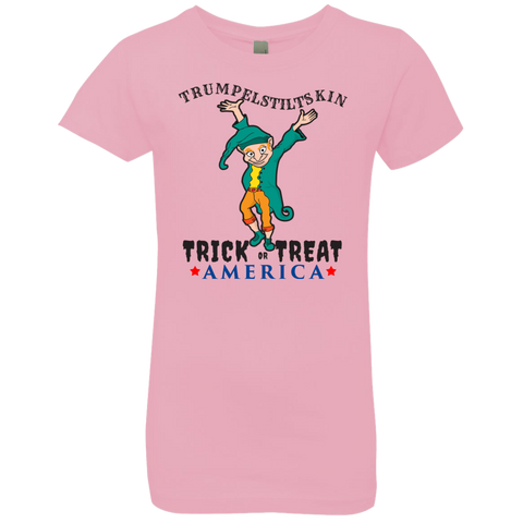 Image of Trumpelstiltskin Trick Or Treat America T-Shirt Halloween Clothing (Girls) - DNA Trends