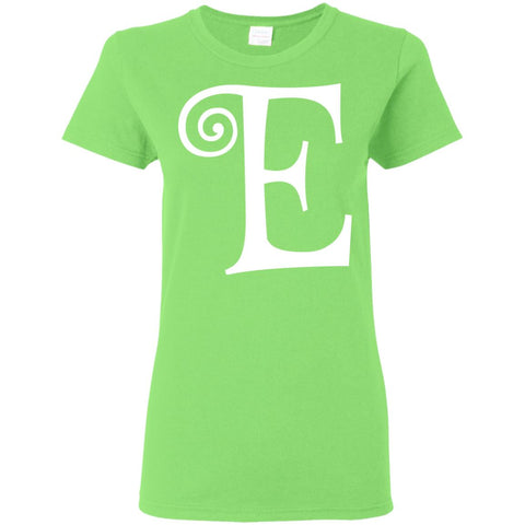 Image of Chipettes "E" Elenore Letter Print T-Shirts (Women) - DNA Trends