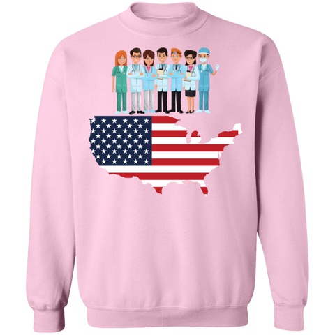 Image of Essential Workers Labor Day Crewneck Pullover Sweatshirt - DNA Trends