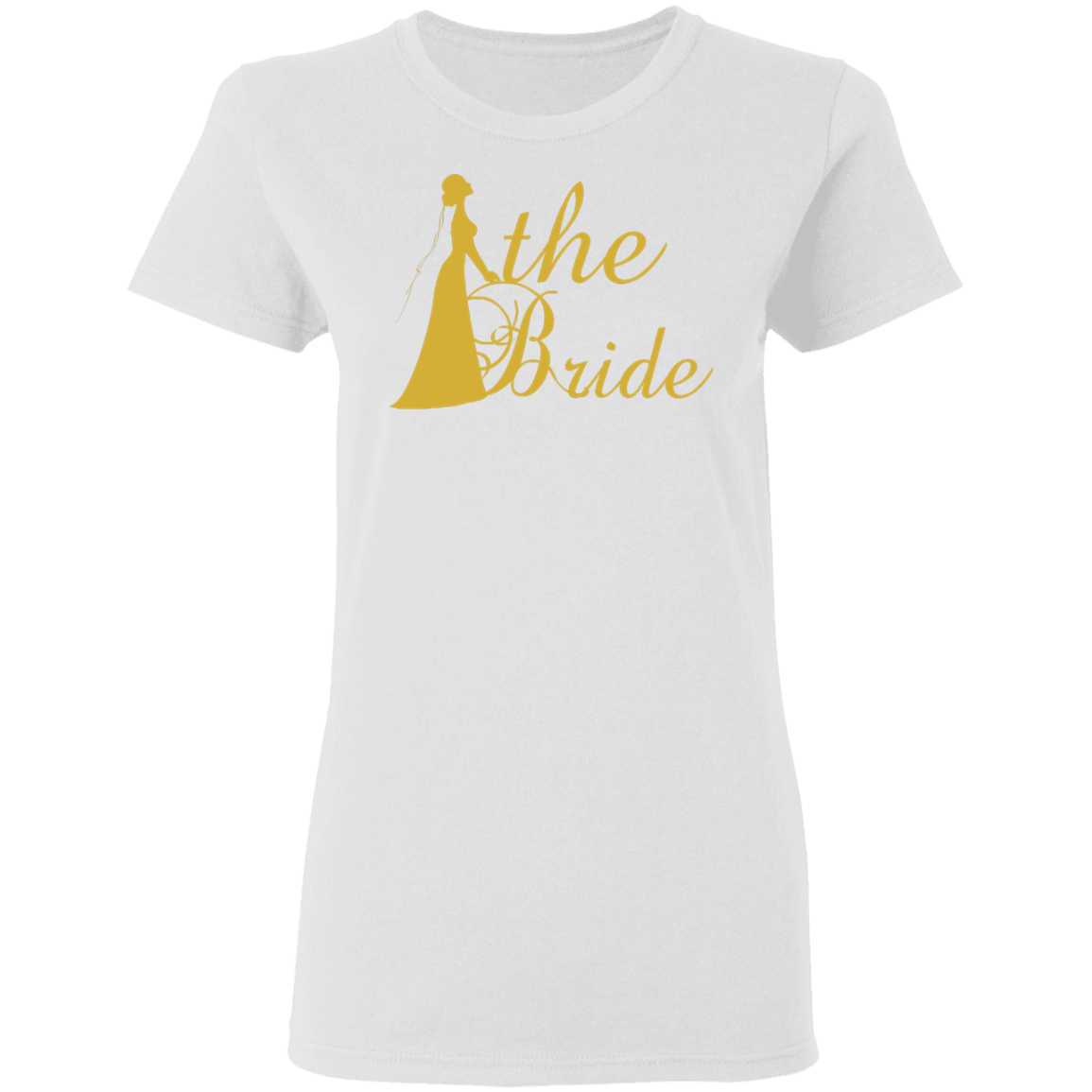 Bridal Shower- Golden Font Bachelorette Party  Ladies' T-Shirt For Bride - DNA Trends