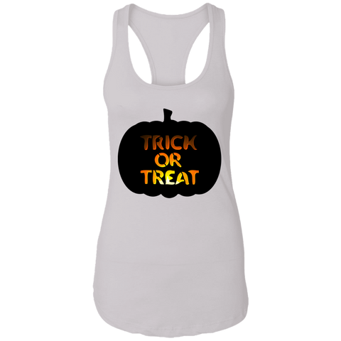 Image of Trick or Treat Pumpkin Halloween Ladies Tank - DNA Trends