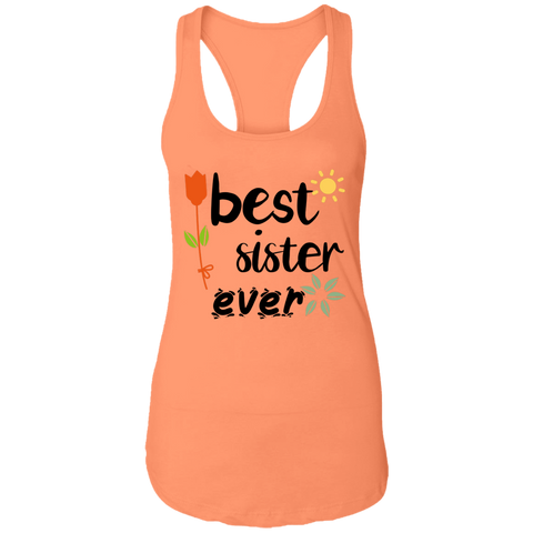 Image of Best Sister Ever Ladies Ideal Racerback Tank - DNA Trends