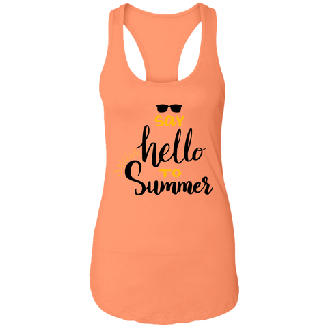 Image of Say Hello To Summer  Ladies Ideal  Racerback Tank - DNA Trends