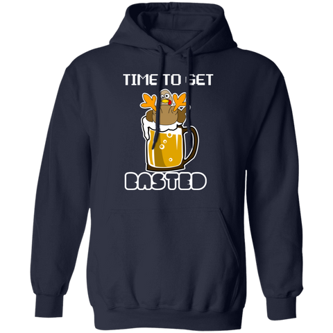 Image of Time To Get Basted Thanksgiving Pullover Hoodie - DNA Trends