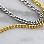 Birthday Gift To Husband, Personalised To My Life Partner Message Cuban Link Chain - DNA Trends