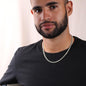 Birthday Gift To Husband, Personalised To My Life Partner Message Cuban Link Chain - DNA Trends