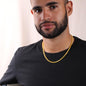 Birthday Gift To Husband, Personalised To My Life Partner Message Cuban Link Chain - DNA Trends