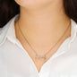 Birthday Message To My Daughter - Adorable Cursive Love Necklace - Birthday Gift For Daughter - DNA Trends
