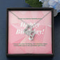 Favorite Person Ever Message - Double Hearts Necklace - Birthday Gift For Best Friend - DNA Trends